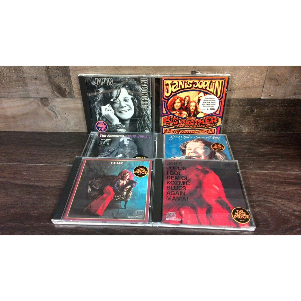 Janis Joplin CD Lot of 6 Essential Kozmic Blues Pearl